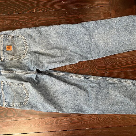Carhartt Flannel Lined Jeans 33x30 - Picture 2 of 2